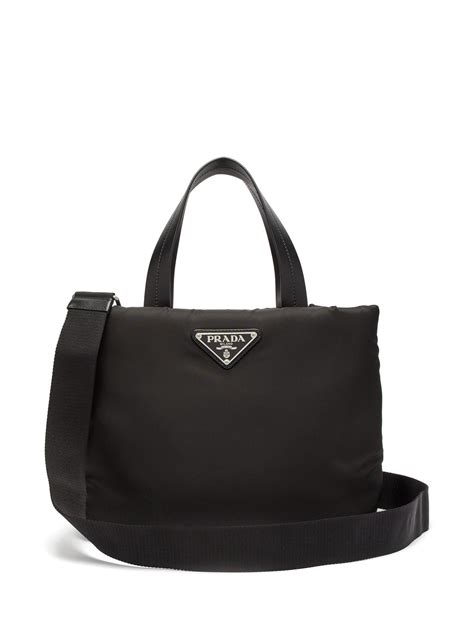 prada nylon neck pouch|prada nylon tote bag small.